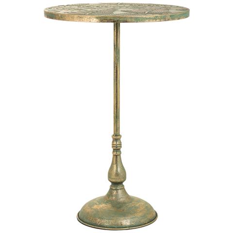 Tavolino In Metallo Blu 45x45x69,5h - Foto 1