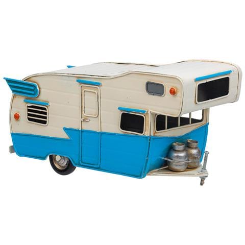 Caravan Metallo Blu 28x12.5x15h Cm - Foto 1
