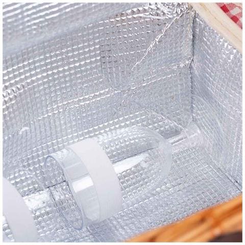 Cestino Pic-nic Marrone 40x28x22h - Foto 8