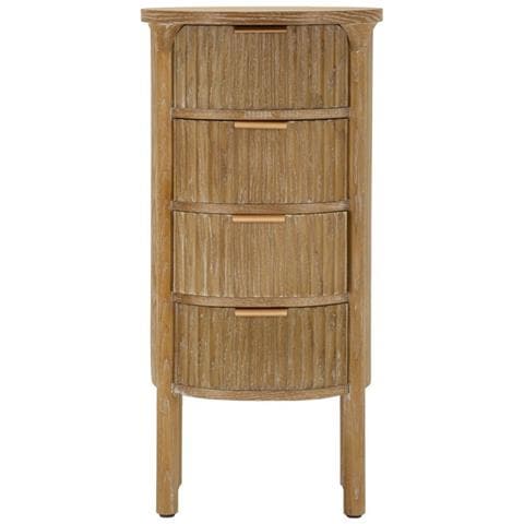 Cassettiera Goteborg In Legno Abete E Mdf Marrone 38x33,5x82 Cm - Foto 2