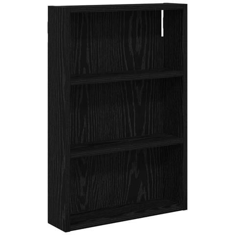 Armadio da bagno a muro Rovere Nero 40 x 10 x 60,5 cm - Foto 1