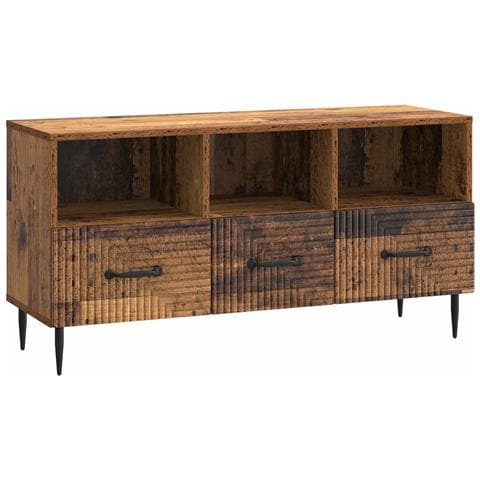 Mobile TV Legno antico 102 x 34,5 x 50 cm Legno ingegnerizzato - Foto 1