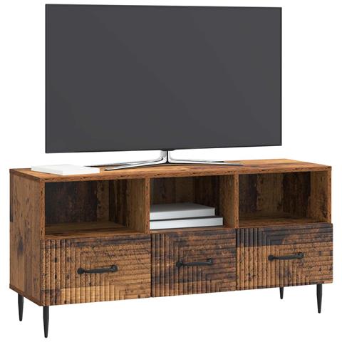 Mobile TV Legno antico 102 x 34,5 x 50 cm Legno ingegnerizzato - Foto 2