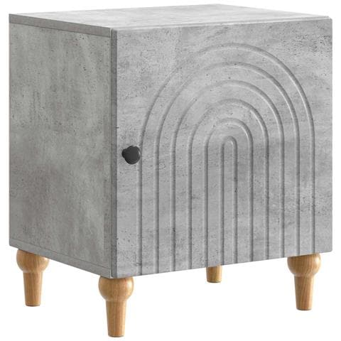 Armadio da Notte Grigio Cemento 43 x 34,5 x 50 cm - Foto 1