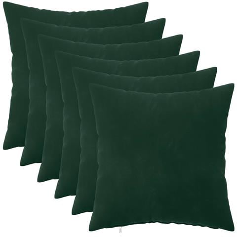 Cuscino con cuscino HEERLEN 6 pz Verde Scuro Velluto - Foto 1