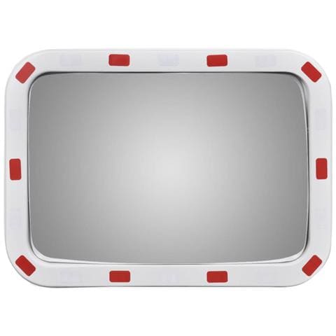 Specchio Traffico Convesso Rettangolare 40 X 60 Cm Con Catarifrangenti - Foto 2