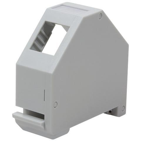 IWP-MD KEY-RAILEL - Adattatore per Guida DIN per Connettore RJ45 1 Porta in Plastica - Foto 1