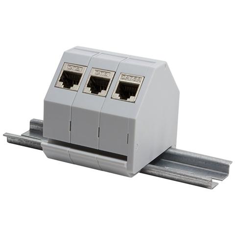 IWP-MD KEY-RAILEL - Adattatore per Guida DIN per Connettore RJ45 1 Porta in Plastica - Foto 6