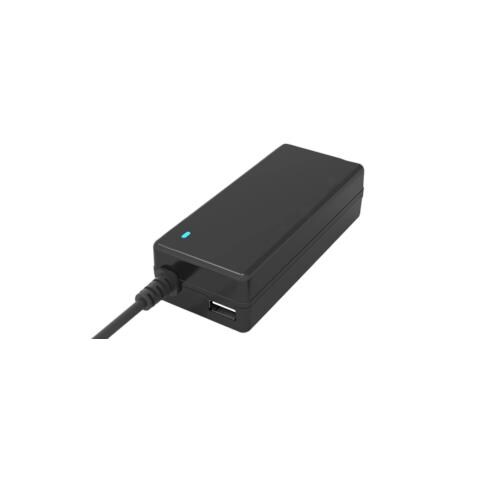 ALIMENTATORE UNIVERSALE NOTEBOOK 65W 12 CONNETTORI + USB USB 5V1A 100/240VAC 15/20VDC - Foto 1