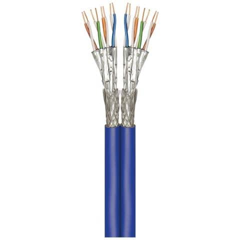 Cavo Di Rete Cat 7a S / ftp 4 X 2 X 0.32 Mm² Blu 100 M - Foto 4