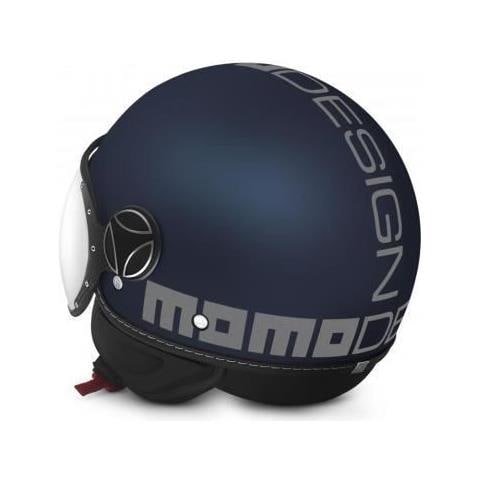 MOMO - Casco Jet Momo Design Fgtr Evo Blu Opaco Logo Grigio - ePRICE