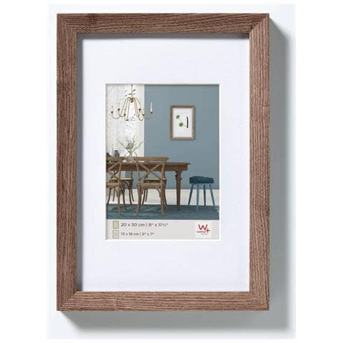 Design EF318N Fiorito, Cornice in Legno, Noce, 13 x 18 cm - Foto 1