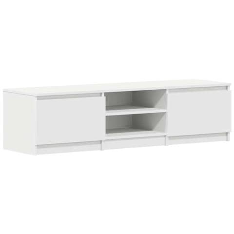 Mobile Porta TV Bianco 140x40x35,5 cm in Legno Multistrato - Foto 1
