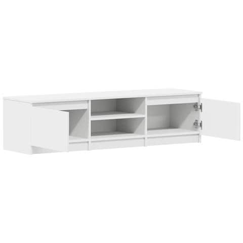 Mobile Porta TV Bianco 140x40x35,5 cm in Legno Multistrato - Foto 6