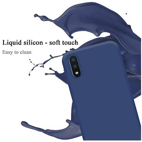 Custodia Compatibile Con Samsung Galaxy A01 In Liquid Blu - Coperchio Protettivo In Silicone Tpu Flessibile - Foto 2