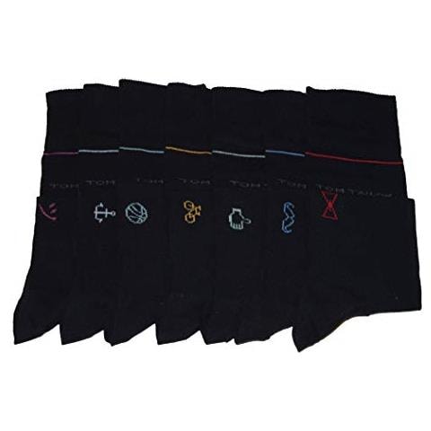 Calzini Da Uomo In Una Confezione Da 7 Giorni Nero 39-42 - Foto 3