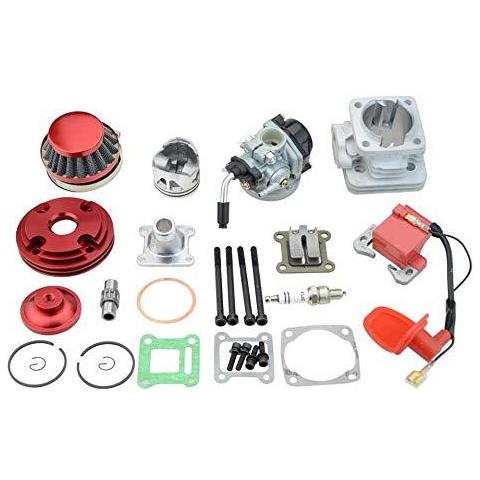 Filtro Carburatore Aria Bobina Di Accensione Set 44 Millimetri Cilindro Big Bore 53cc 54cc Top Kit Di Pistone Di Ricambio Per 47cc 49cc 2 Tempi Motore Di Pocket Bike Atv Quad Motocyle - Foto 2