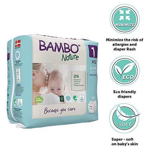 Premium Eco Pannolini New Born Taglia 1 (4-9lb 2-4kg) Confezione Da 22 - Foto 4