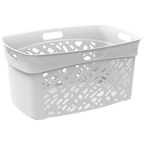 Portabiancheria Eda Alméria - 45 L - Bianco - Foto 1