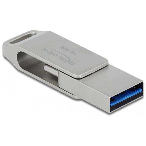 Chiavetta USB 5 Gbps USB-C + Tipo-A da 64 GB - Alloggiamento in metallo - Foto 4