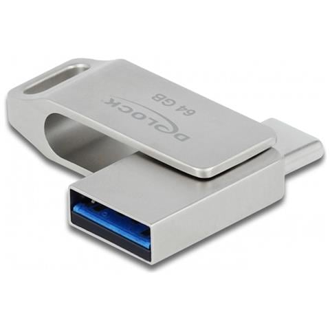 Chiavetta USB 5 Gbps USB-C + Tipo-A da 64 GB - Alloggiamento in metallo - Foto 1