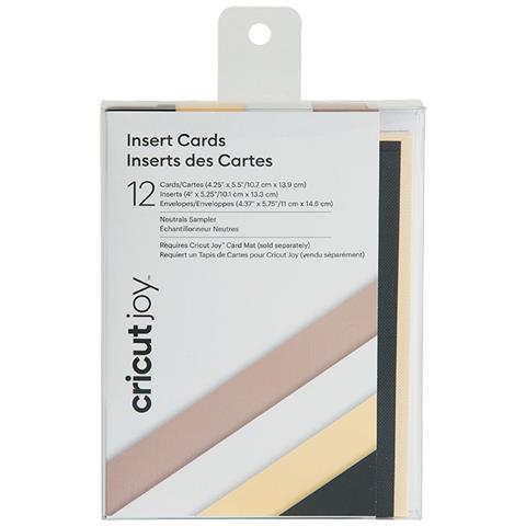 12 Carte E Buste Cricut Taupe, Bianche E Crema 13,9 X 10,7 Cm - Foto 1