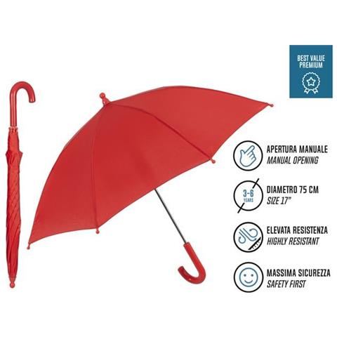 Ombrellone Junior Sistema Di Sicurezza 75 Cm Rosso - Foto 2