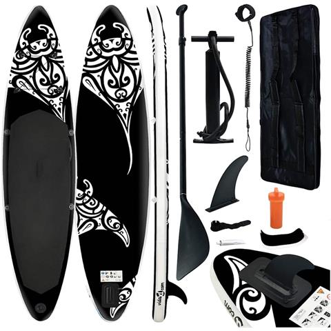 Set Tavola Gonfiabile Da Sup 366x76x15 Cm Nero - Foto 1