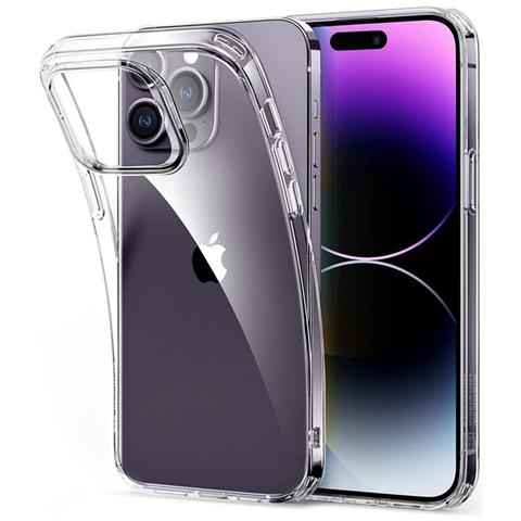 Ultra Slim Custodia Tpu Silicone 0,3mm Cover Case Per Apple Iphone 14 Pro Max Trasparente - Foto 1