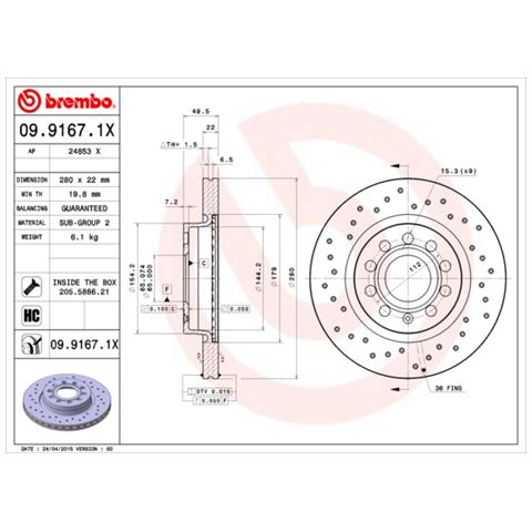 Disco Freno 0991671x - Foto 1