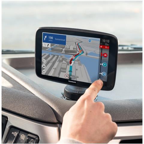 GO Expert Plus Premium Pack Navigatore per Camion Display 7" Touch Memoria 32GB Mappe del Mondo + Caricatore Doppio + Dischi Adesivi + Custodia in Pelle - Foto 2