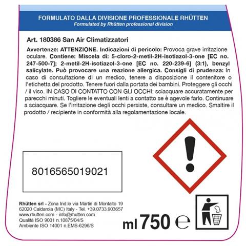 Disodorante Per Climatizzatori Rhutten San 750 Ml - Foto 2