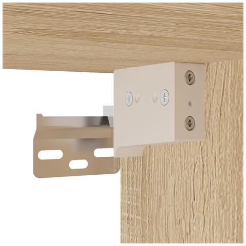Mobile A Parete Rovere Sonoma 80x36,5x35 Cm Legno Multistrato - Foto 11