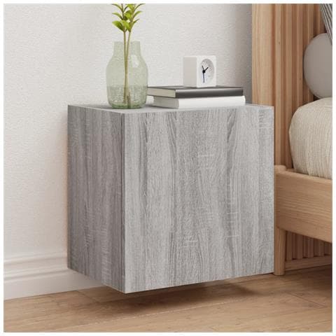 Mobili Tv Muro 2pz Grigio Sonoma 40,5x30x40cm Legno Multistrato - Foto 1