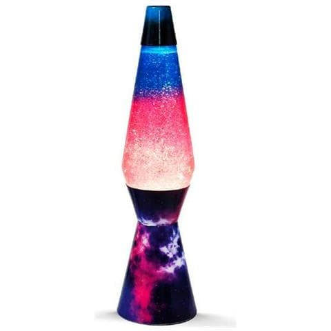Lampada Lava Azzurro Rosa Cristallo Plastica 40 Cm - Foto 1