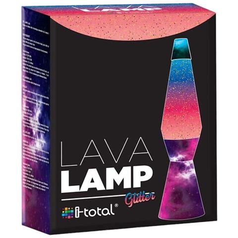Lampada Lava Azzurro Rosa Cristallo Plastica 40 Cm - Foto 2