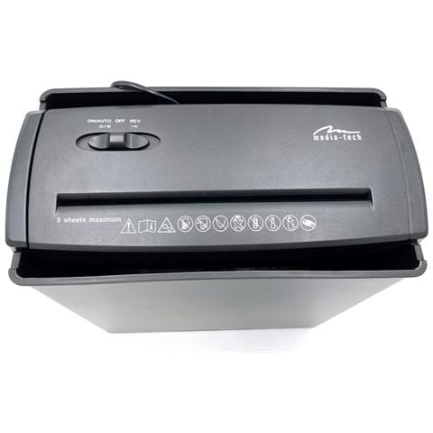 Distruggi Documenti Media Tech Shredder Mt215 V2.0 Nero 8 L - Foto 1