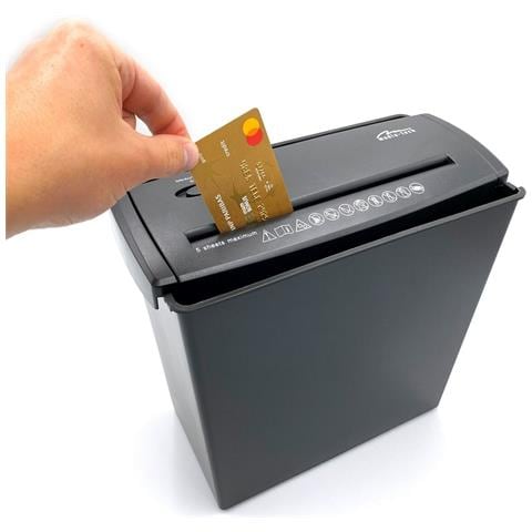 Distruggi Documenti Media Tech Shredder Mt215 V2.0 Nero 8 L - Foto 2