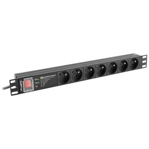PDU-PRO-07E-0200-BK Unità di Distribuzione dell'Energia 6 Prese AC 1U Nero - Foto 1