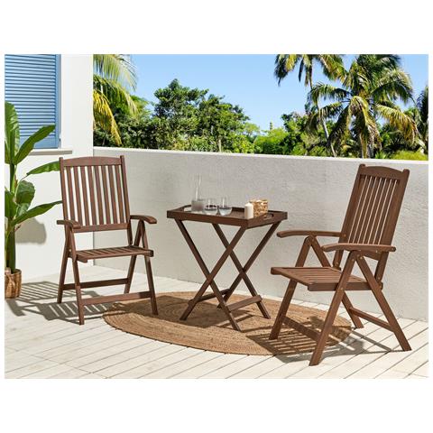 Set Bistrot Amantea Legno Legno Scuro - Foto 1