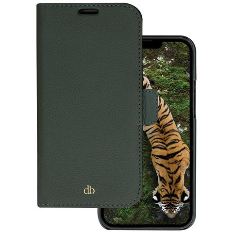 Custodia Per Iphone 14 Pro Max 2 In 1 Modello New York Con Portacarte, Verde Scuro - Foto 1
