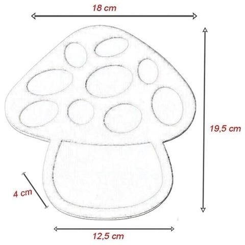 Applique Led Luce Bianca Calda Naturale Lampada Da Parete A Forma Di Fungo - Foto 3