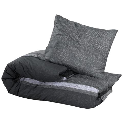 Set Copripiumino Grigio Scuro 240x220 Cm In Cotone - Foto 3