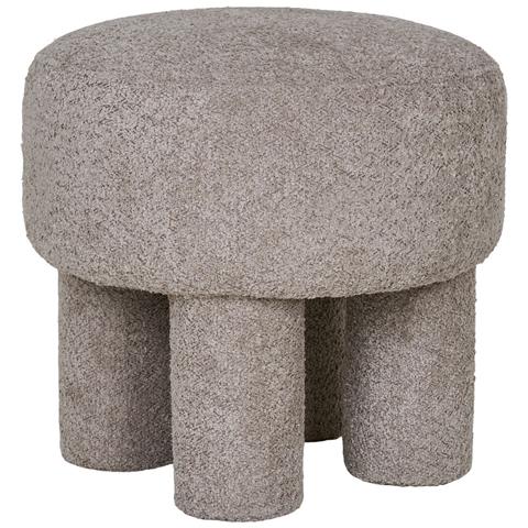 Pouf Perth - Grigio - Poliestere - 43x43x43 Cm - Foto 1