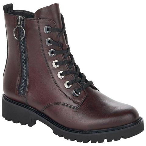 Bordo Casual Leather Booties Stivaletti Pelle Scarpe Donna Rosso Eu 36, D8671-35 - Foto 2
