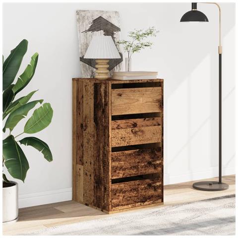 Cassettiera Angolare Legno Antico 40x41x76 cm Legno Multistrato - Foto 2