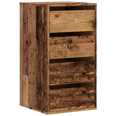 Cassettiera Angolare Legno Antico 40x41x76 cm Legno Multistrato - Foto 1