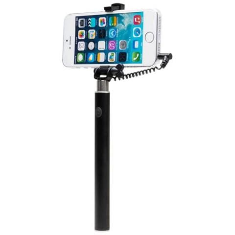 Mini Asta Selfie Cablata Ultra Compatta, Nero - Foto 5