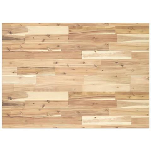 Piano Tavolo Rettangolare 80x70x2cm In Legno Massello Di Acacia - Foto 2