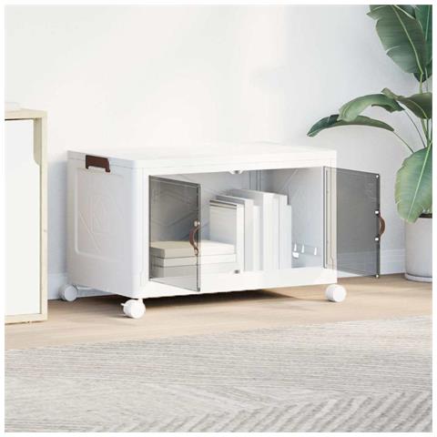 Scatola Portaoggetti Impilabile Con Ruote 75 L 64x40x41 Cm - Foto 3